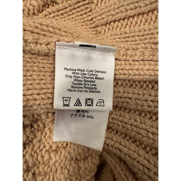 Eddie Bauer Cotton Blend Pullover Tan Sweater - XS - Picture 5 of 7